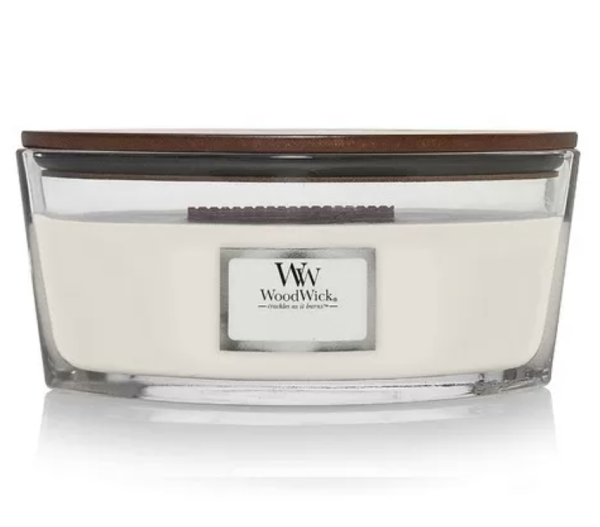 Woodwick Candela Ellipse - White Teak