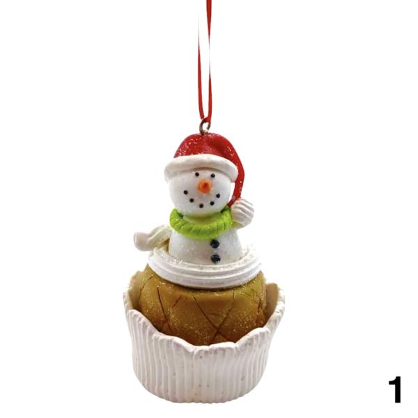 Cupcake con Pupazzo di Neve - Scegli il Modello